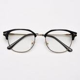 Miguel Vintage Browline Eyeglasses Frame Browline Frames Southood Black Gold